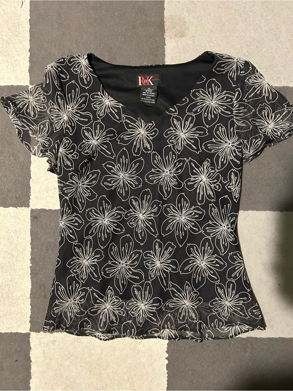 R&K Originals Flutter Sleeve Blouse